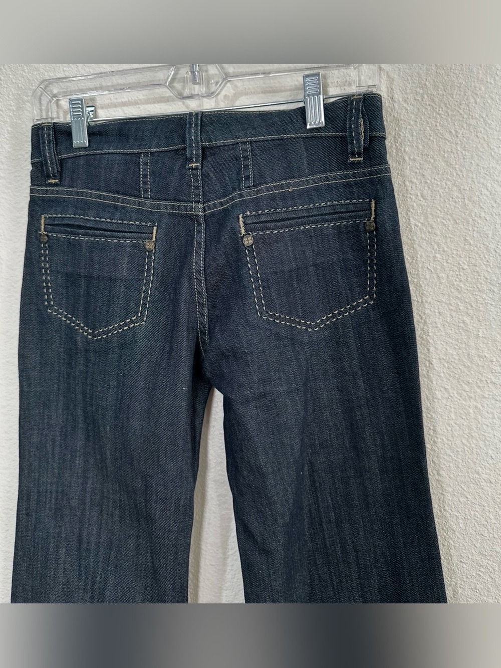 NWT BCBGMaxAzria Dark Blue Wide-Leg Jeans size 25 - Picture 3 of 6